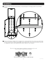 Preview for 6 page of Tripp Lite CSTCASTERKIT16 Installation Manual