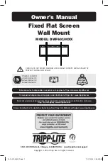 Preview for 1 page of Tripp Lite DWF60100XX Owner'S Manual