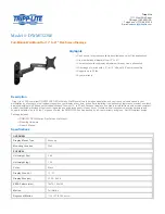 Preview for 1 page of Tripp Lite DWM1323SE Specifications