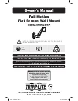 Tripp Lite DWM1327SP Owner'S Manual preview