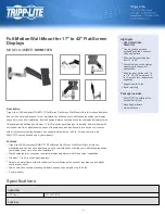 Tripp Lite DWM1737S Specifications preview