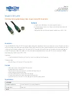 Preview for 1 page of Tripp Lite Easy Pull Long-Run Display Cable EZA-050 Specifications