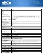 Preview for 3 page of Tripp Lite Eco-UPS ECO850LCD Specification