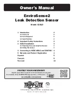 Preview for 1 page of Tripp Lite EnviroSense2 Owner'S Manual