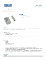 Tripp Lite ER-RF1 Specification Sheet preview