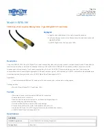 Tripp Lite EZB-100 Specification Sheet предпросмотр