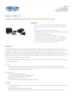 Tripp Lite HCRK-36 Specification Sheet preview