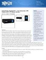 Tripp Lite HT1000UPS Specifications preview