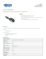 Tripp Lite IN3000WI Specification Sheet preview