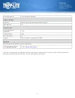 Preview for 4 page of Tripp Lite isobar HT1210ISOCTR Specifications