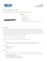 Preview for 1 page of Tripp Lite ISOBAR12ULTRA AGIB120V12SSRM Specifications