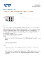 Tripp Lite ISOBAR4ULTRA Specification Sheet preview