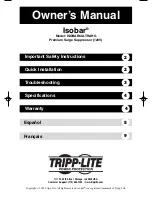 Tripp Lite ISOBAR6ULTRAHG Owner'S Manual preview