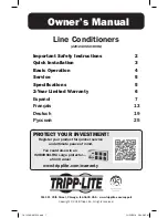 Tripp Lite LR 1000 Owner'S Manual preview