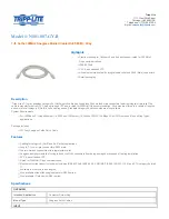 Tripp Lite N001-007-GY-R Specification Sheet предпросмотр