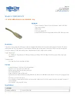 Preview for 1 page of Tripp Lite N002-003-GY Specification Sheet