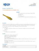 Tripp Lite N002-003-YW Specification Sheet preview