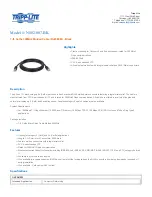 Tripp Lite N002-007-BK Specification Sheet preview