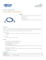 Preview for 1 page of Tripp Lite N002-014-BL Specification Sheet