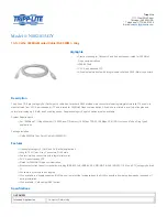 Tripp Lite N002-015-GY Specification Sheet preview