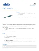 Tripp Lite N002-025-GN Specification Sheet preview