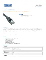 Tripp Lite N007-200-GY Specification Sheet preview