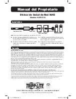 Предварительный просмотр 2 страницы Tripp Lite N035-001 Owner'S Manual