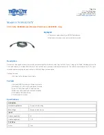 Tripp Lite N105-025-GY Specification Sheet preview