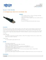 Preview for 1 page of Tripp Lite N201-003-BK Specifications