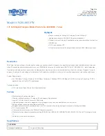 Preview for 1 page of Tripp Lite N201-003-YW Specification Sheet