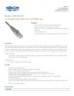 Tripp Lite N201-005-GY Specification Sheet preview