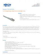 Preview for 1 page of Tripp Lite N201-005-WH Specifications