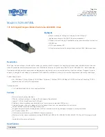 Preview for 1 page of Tripp Lite N201-007-BK Specification Sheet