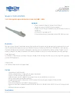 Preview for 1 page of Tripp Lite N201-010-WH Specifications