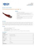 Tripp Lite N201-014-RD Specification Sheet preview