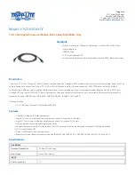 Preview for 1 page of Tripp Lite N210-010-GY Specification Sheet