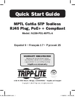 Tripp Lite N238-P01-MPTL-A Quick Start Manual предпросмотр