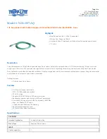 Preview for 1 page of Tripp Lite N261-007-AQ Specification Sheet