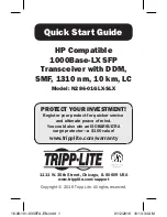 Tripp Lite N286-01GLX-SLX Quick Start Manual preview