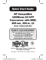 Preview for 1 page of Tripp Lite N286-01GSX-MLC Quick Start Manual