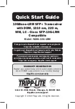 Tripp Lite N286-10G-LRM Quick Start Manual preview