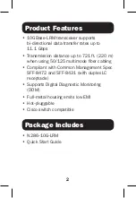 Preview for 2 page of Tripp Lite N286-10G-LRM Quick Start Manual