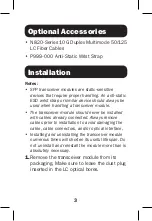 Preview for 3 page of Tripp Lite N286-10G-LRM Quick Start Manual