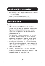 Preview for 3 page of Tripp Lite N286-10G-SR-S Quick Start Manual