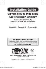 Tripp Lite N2LOCK-010-YW Installation Manual предпросмотр