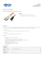 Tripp Lite N304-10M Specification Sheet preview