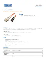 Preview for 1 page of Tripp Lite N304-23M Specification Sheet