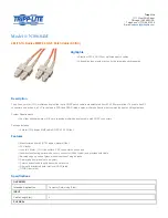 Предварительный просмотр 1 страницы Tripp Lite N306-04M Specification Sheet