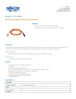 Preview for 1 page of Tripp Lite N314-09M Specification Sheet