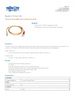 Preview for 1 page of Tripp Lite N316-13M Specification Sheet